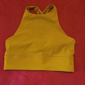Lululemon Athletica Yellow Sports Bra
